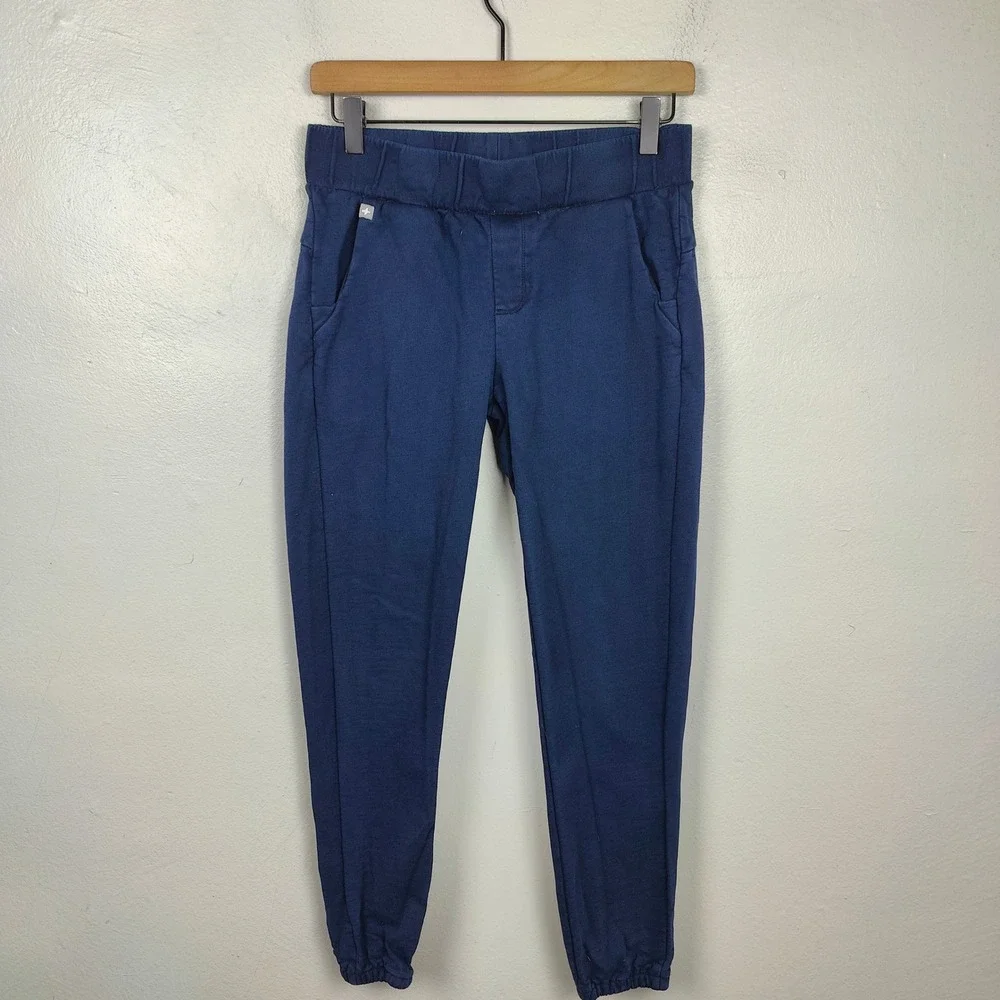 Figs‎ Off-Shift Relaxed Jogger Sweatpants Womens XS Navy Blue Scrubs Medical